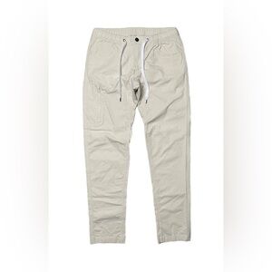 Bylt Men’s L Weekender Pants Ivory Casual Ripstop Drawstring Stretch 33”